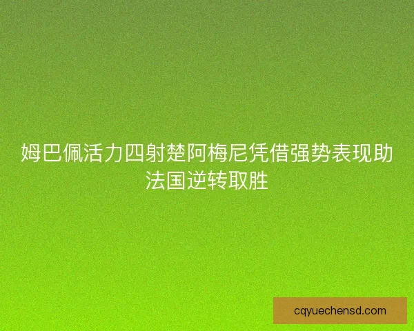 姆巴佩活力四射楚阿梅尼凭借强势表现助法国逆转取胜 姆巴佩活力四射楚阿梅尼凭借强势表现助法国逆转取胜